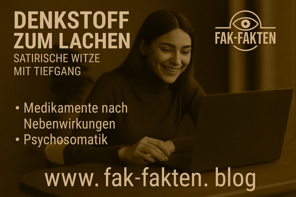 Frau lacht am Laptop – Humor mit Tiefgang auf fak-fakten.blog