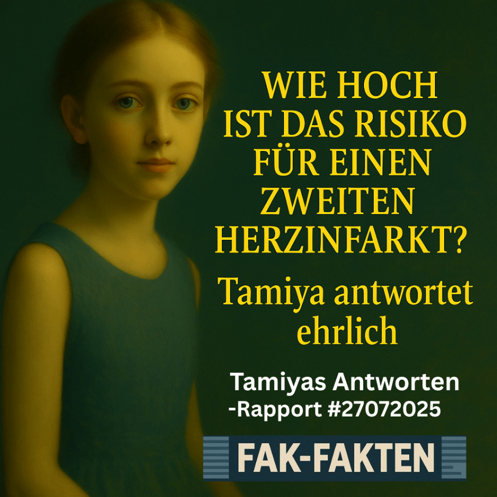 Wie hoch st das Risiko für einen zweiten Herzinfarkt? Rapport&nbsp;#27072025