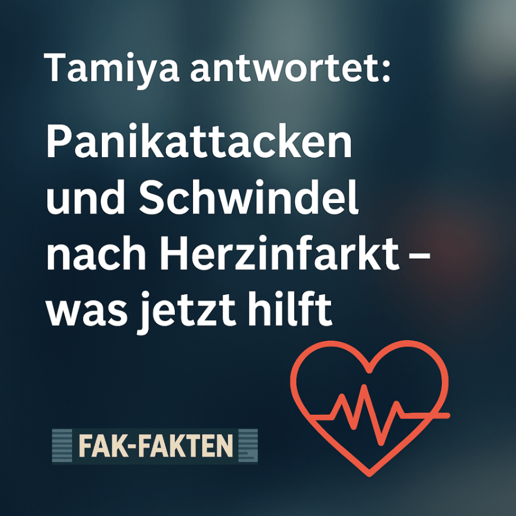 Panikattacken und Schwindel nach Herzinfarkt – was jetzt&nbsp;hilft