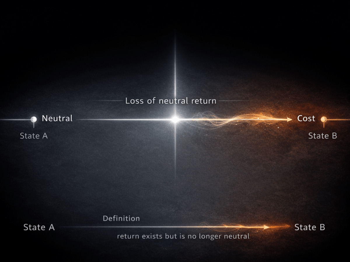 Der Verlust der neutralen Rückkehr – Was sich verändert, bevor etwas&nbsp;passiert