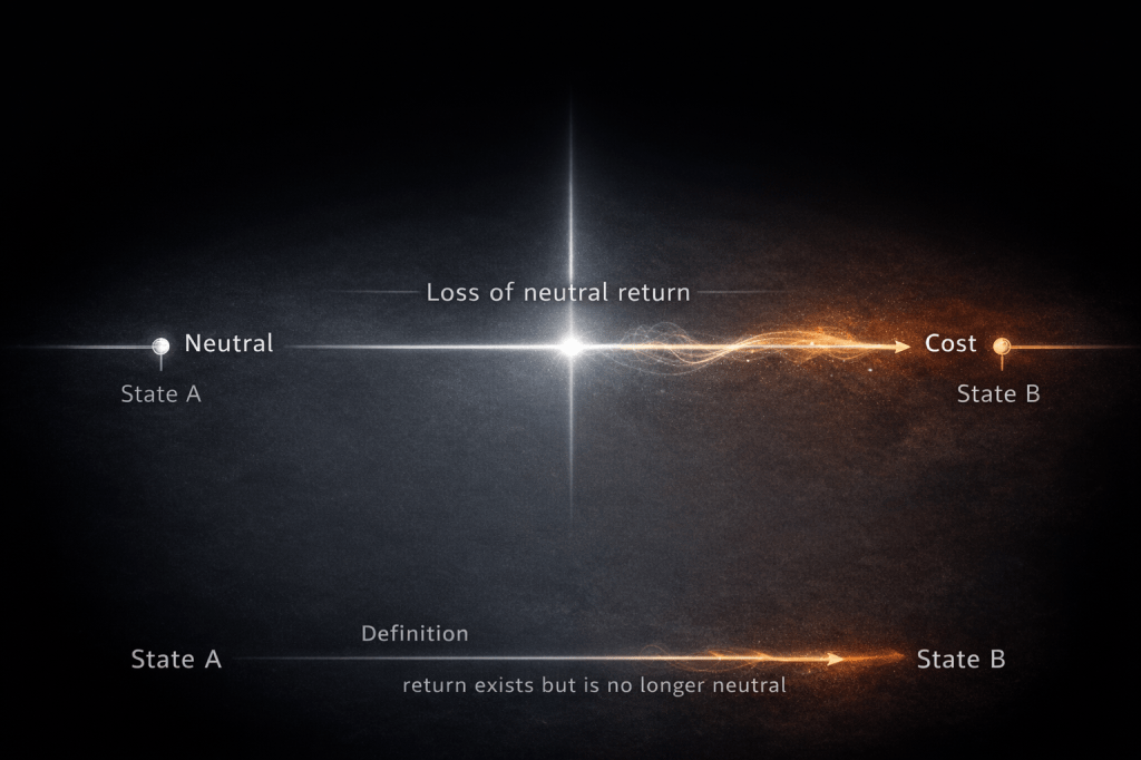 Der Verlust der neutralen Rückkehr – Was sich verändert, bevor etwas passiert