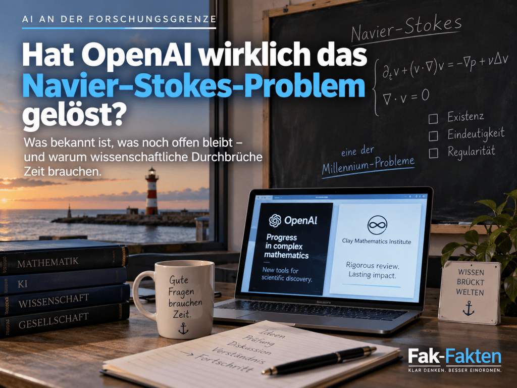 Hat OpenAI wirklich das Navier–Stokes-Problem gelöst? Was wir derzeit&nbsp;wissen